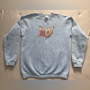 Gildan Ultra Cotton Kitten Sweatshirt - Light Blue